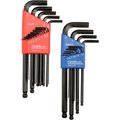 Eklind .050-3/8 & 1.5MM-10MM 22Pc. Ball End Combo Metric & SAE Hex Key Set 13222